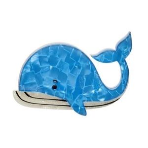 Erstwilder Wesley Whale Brooch Rare Nautical
